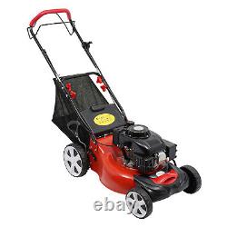 Tondeuse à gazon autopropulsée à essence à roues hautes de 20,5 pouces et 140 cc, 1,6 L, fabriquée aux États-Unis.