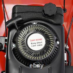 Tondeuse à gazon autopropulsée à essence à roues hautes de 20,5 pouces et 140 cc, 1,6 L, fabriquée aux États-Unis.
