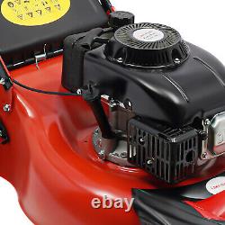 Tondeuse à gazon autopropulsée à essence à roues hautes de 20,5 pouces et 140 cc, 1,6 L, fabriquée aux États-Unis.