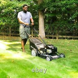 Tondeuse à gazon autotractée Briggs & Stratton moteur à essence 150cc plateau en acier de 22 pouces