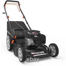 Tondeuse à gazon autotractée Briggs & Stratton moteur à essence 150cc plateau en acier de 22 pouces