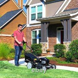 Tondeuse à gazon autotractée Briggs & Stratton moteur à essence 150cc plateau en acier de 22 pouces