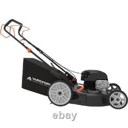Tondeuse à gazon autotractée Briggs & Stratton moteur à essence 150cc plateau en acier de 22 pouces