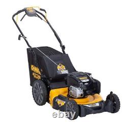 Tondeuse à gazon autotractée à essence Dewalt 163cc Brigg+Stratton à propulsion arrière 3-en-1