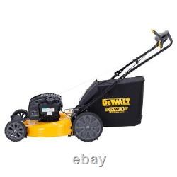 Tondeuse à gazon autotractée à essence Dewalt 163cc Brigg+Stratton à propulsion arrière 3-en-1