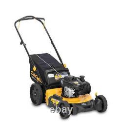 Tondeuse à gazon poussée Cub Cadet à moteur à essence 140 cm³, 3-en-1, 6 positions renforcées