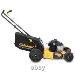 Tondeuse à gazon poussée Cub Cadet à moteur à essence 140 cm³, 3-en-1, 6 positions renforcées