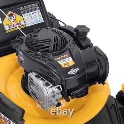 Tondeuse à gazon poussée Cub Cadet à moteur à essence 140 cm³, 3-en-1, 6 positions renforcées