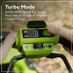 Tondeuse autotractée 60V 21 avec (2) batteries 5.0 Ah et chargeur rapide