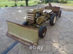 Vintage 1961 Bolens 233 Ride A Matic Lawn & Garden Tractor, De Nombreuses Pièces Jointes