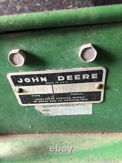 Vintage 1968 John Deere 60 Tondeuse De Pelouse Avec 34 Pont Et 32 Lance-neige