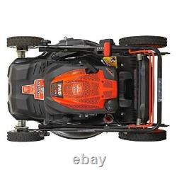 YG2860 22 201cc Tondeuse à gazon à propulsion arrière 3-en-1 à roues hautes 6 vitesses CVT