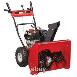 Yard Machines 26 Déneigeuse à gaz autoportée avec démarrage électrique à bouton-poussoir